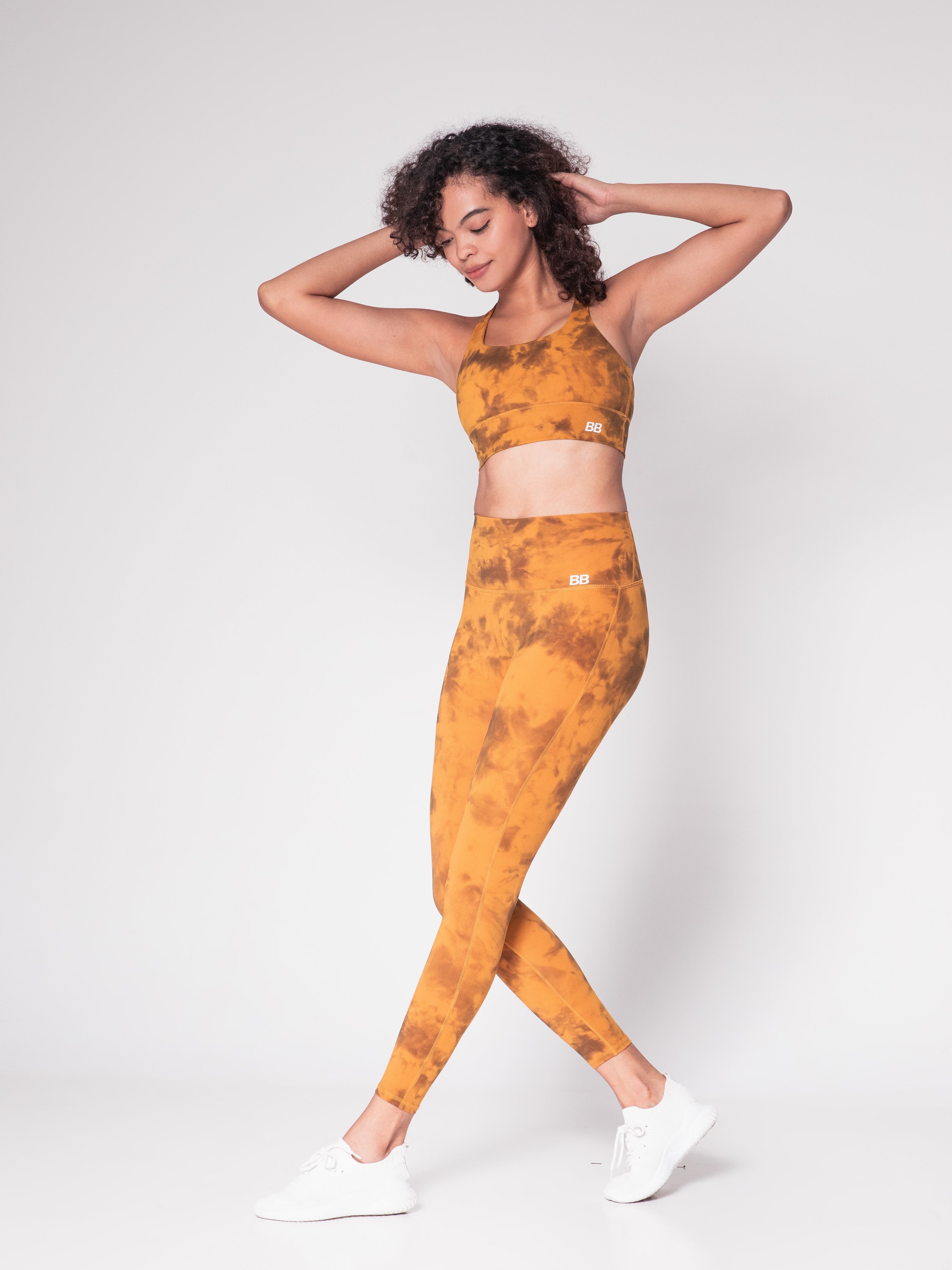 Tie Dyed Party II Tights - Gold
