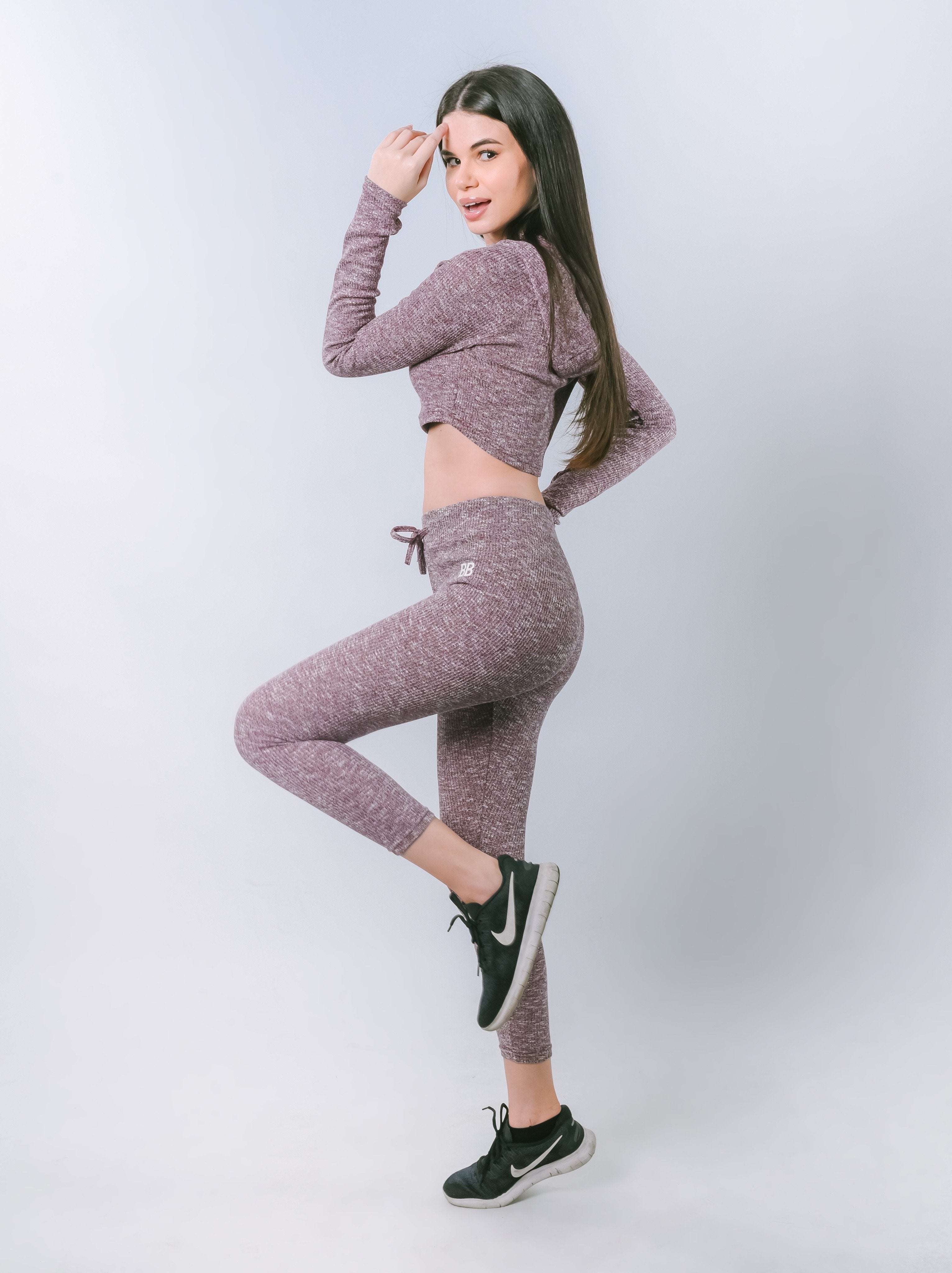 Airweave Street Crop Long Sleeve - Wine