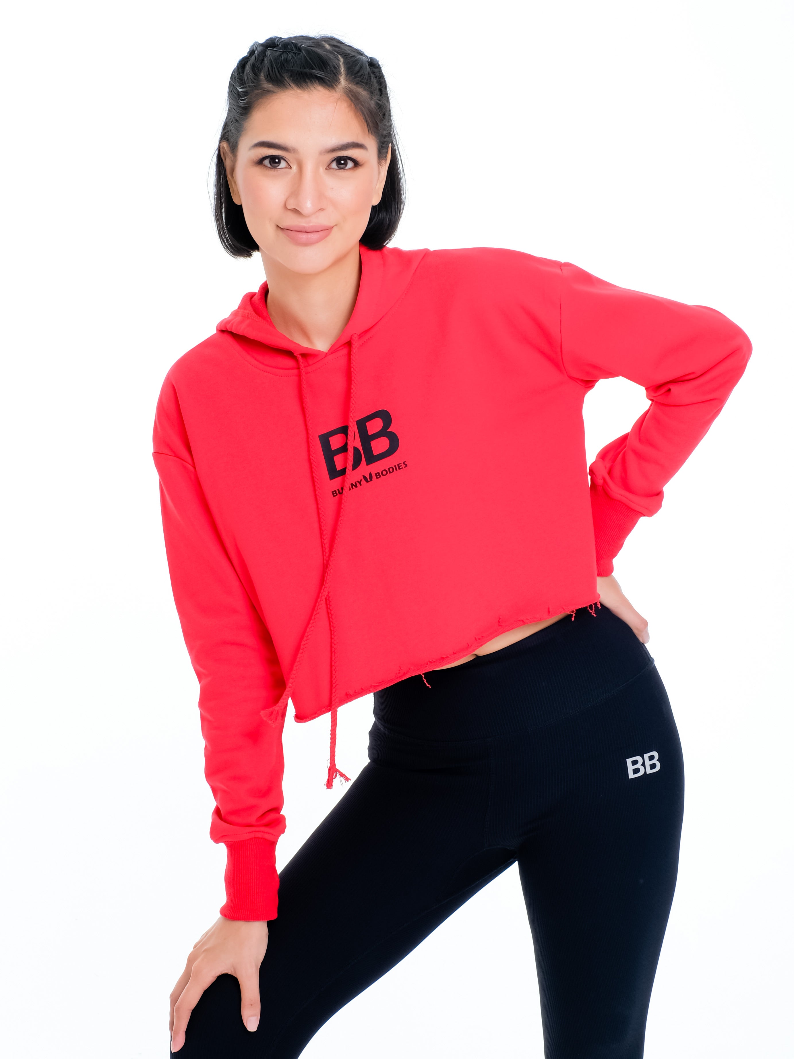 BB Logo Crop Top Hoodie