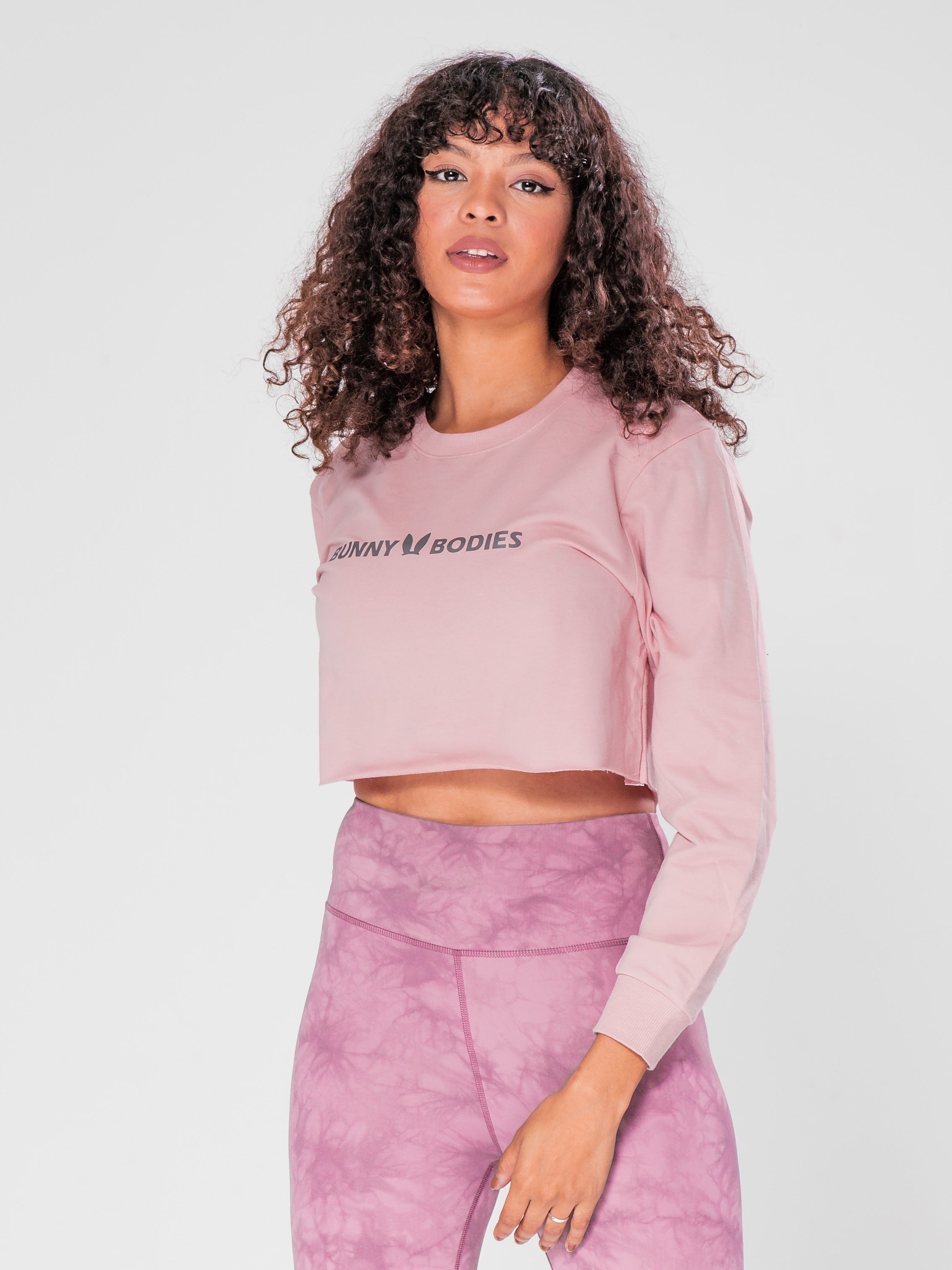 Bunny Bodies Vibin' Crop Sweater - Front Logo