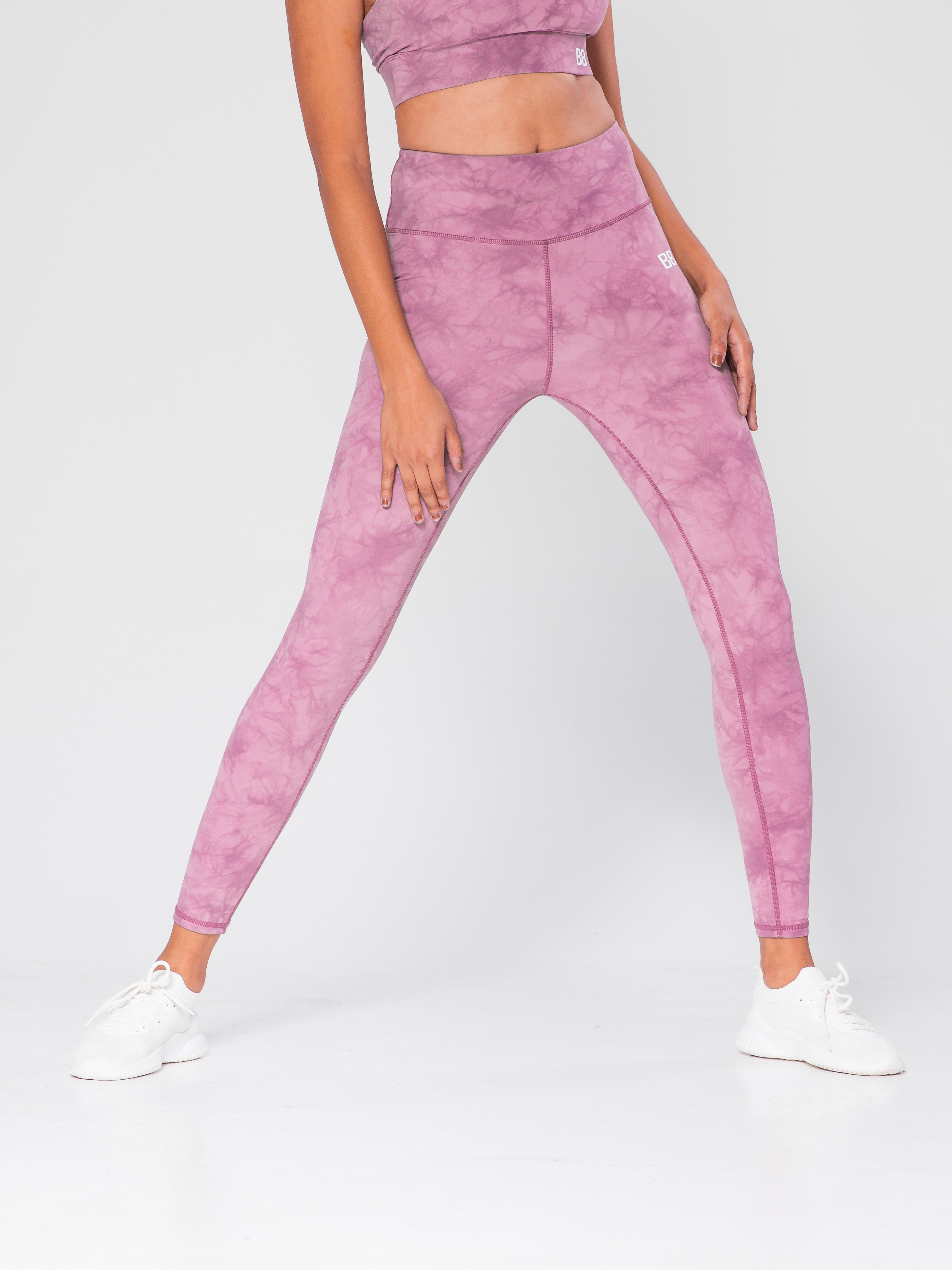 Tie Dyed Party Tights - Plum