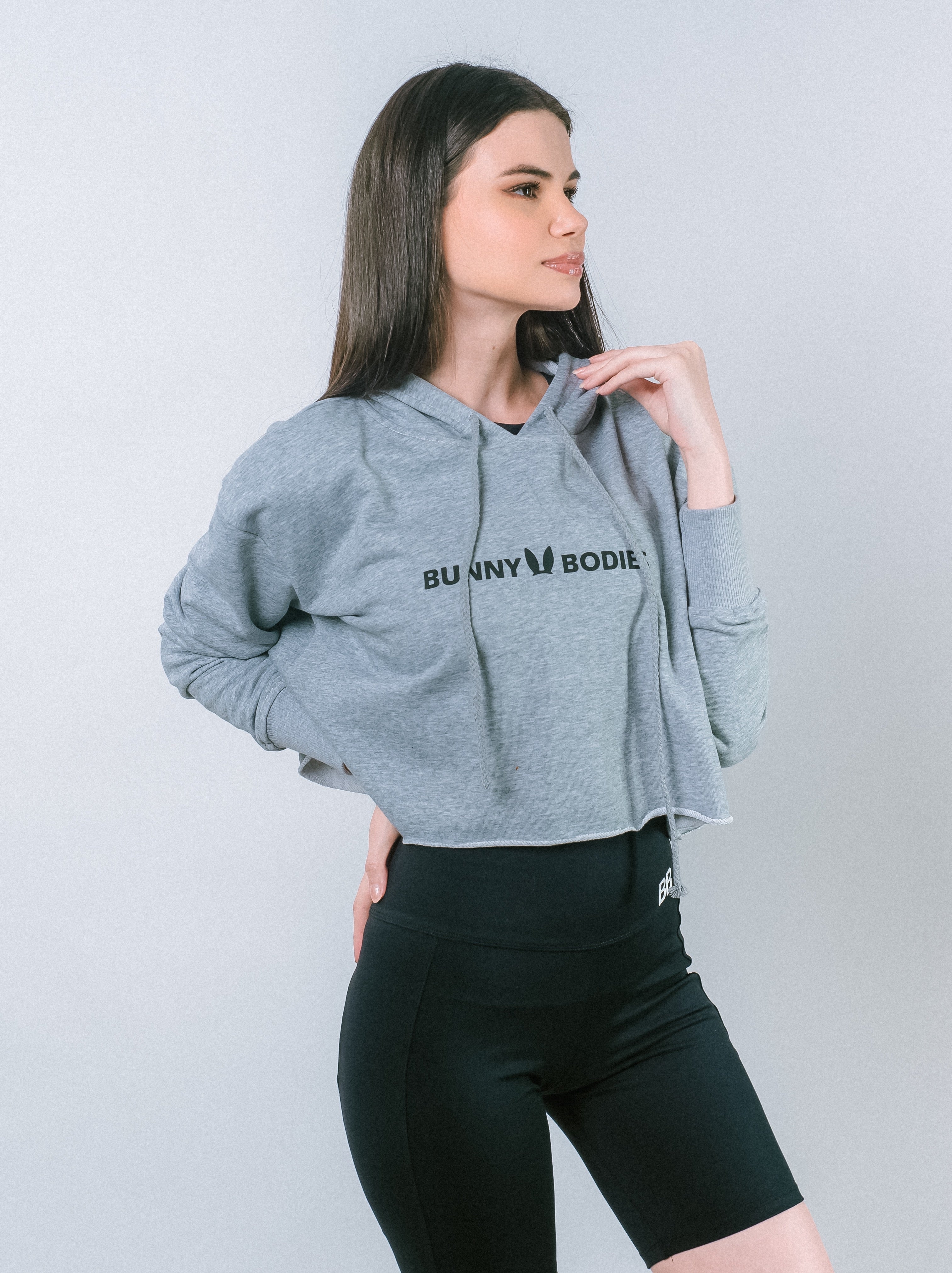 Bunny Bodies Crop Top Hoodie