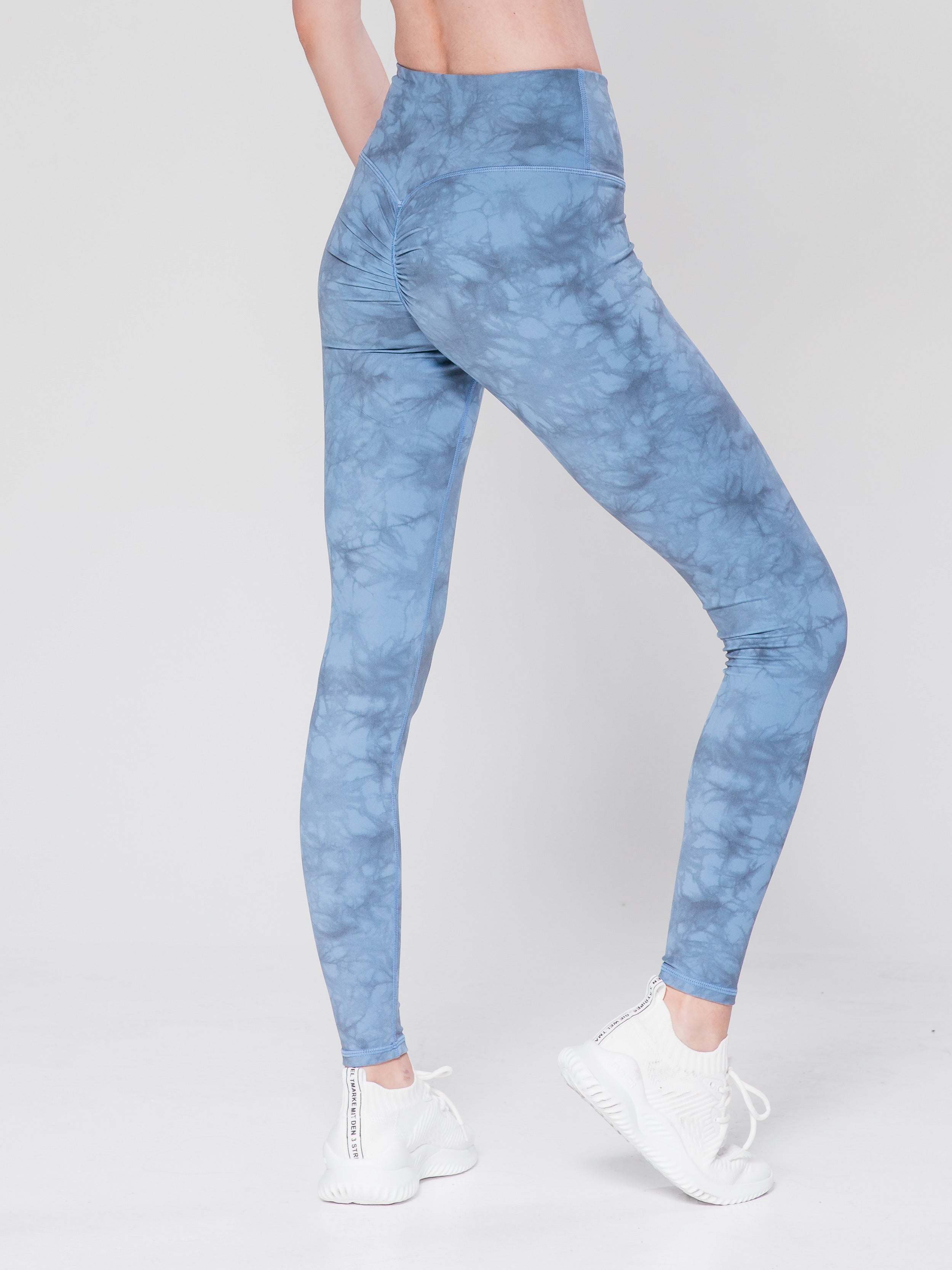 Tie Dyed Party Tights - Indigo