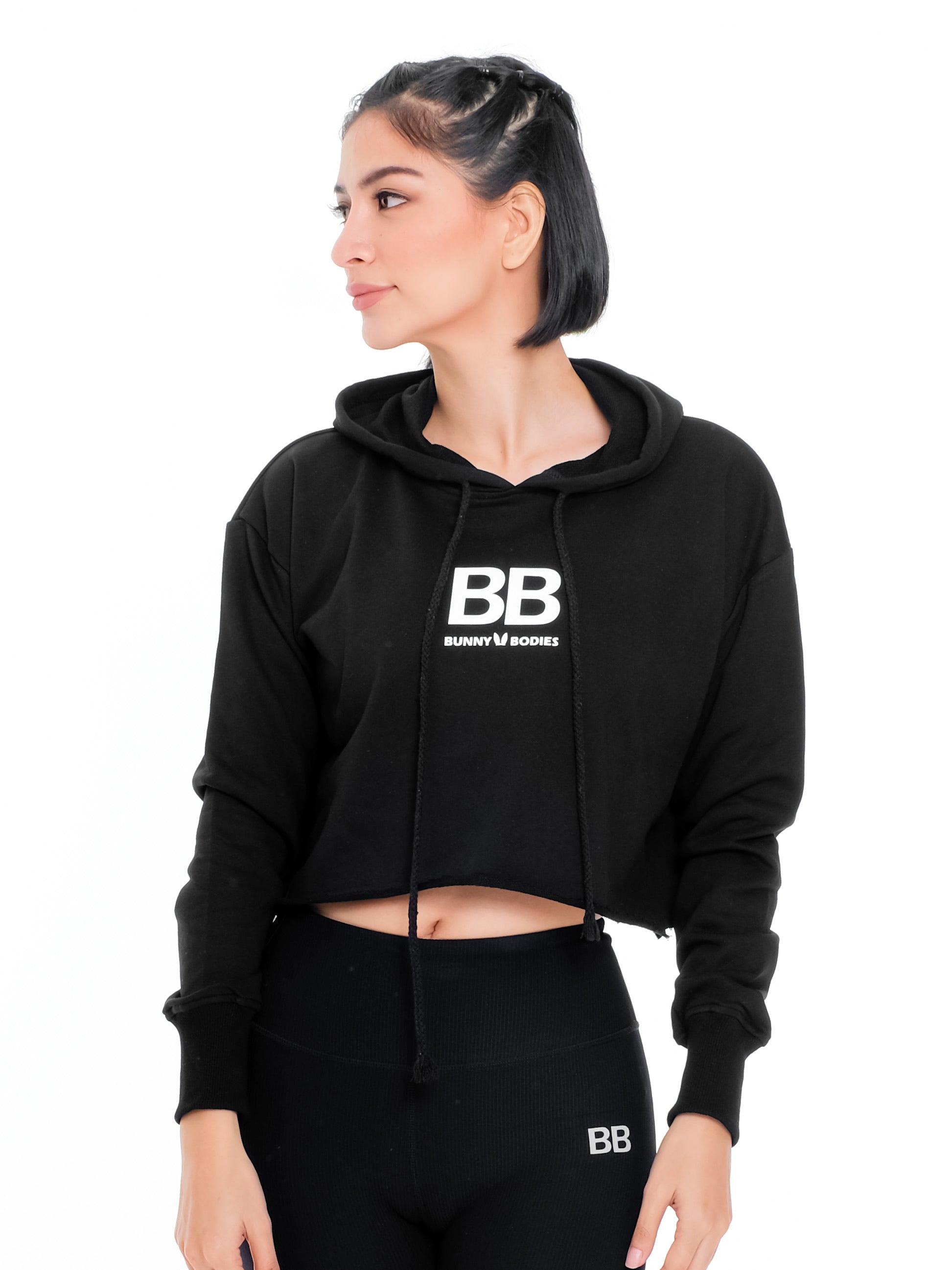 BB Logo Crop Top Hoodie