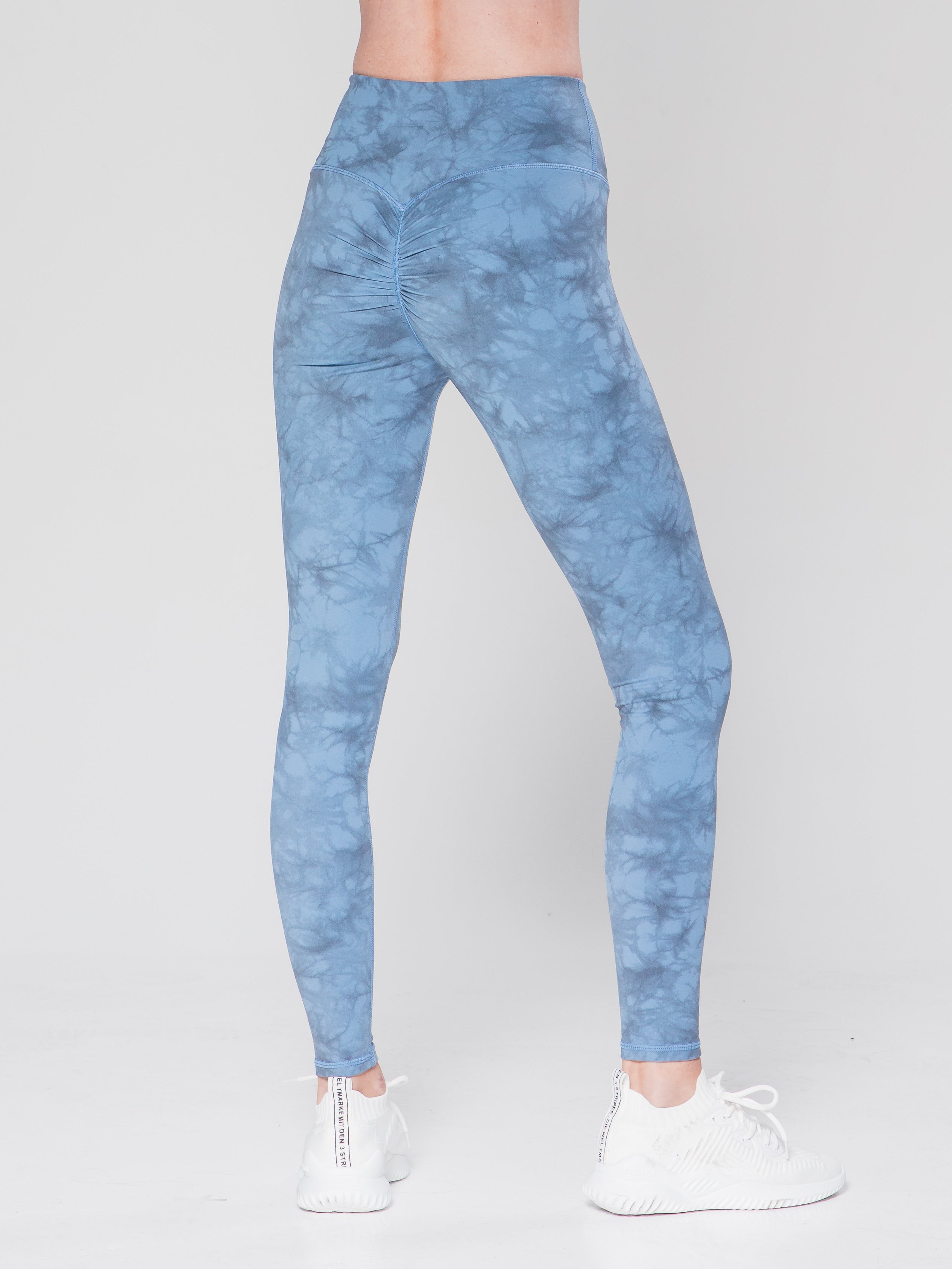 Tie Dyed Party Tights - Indigo