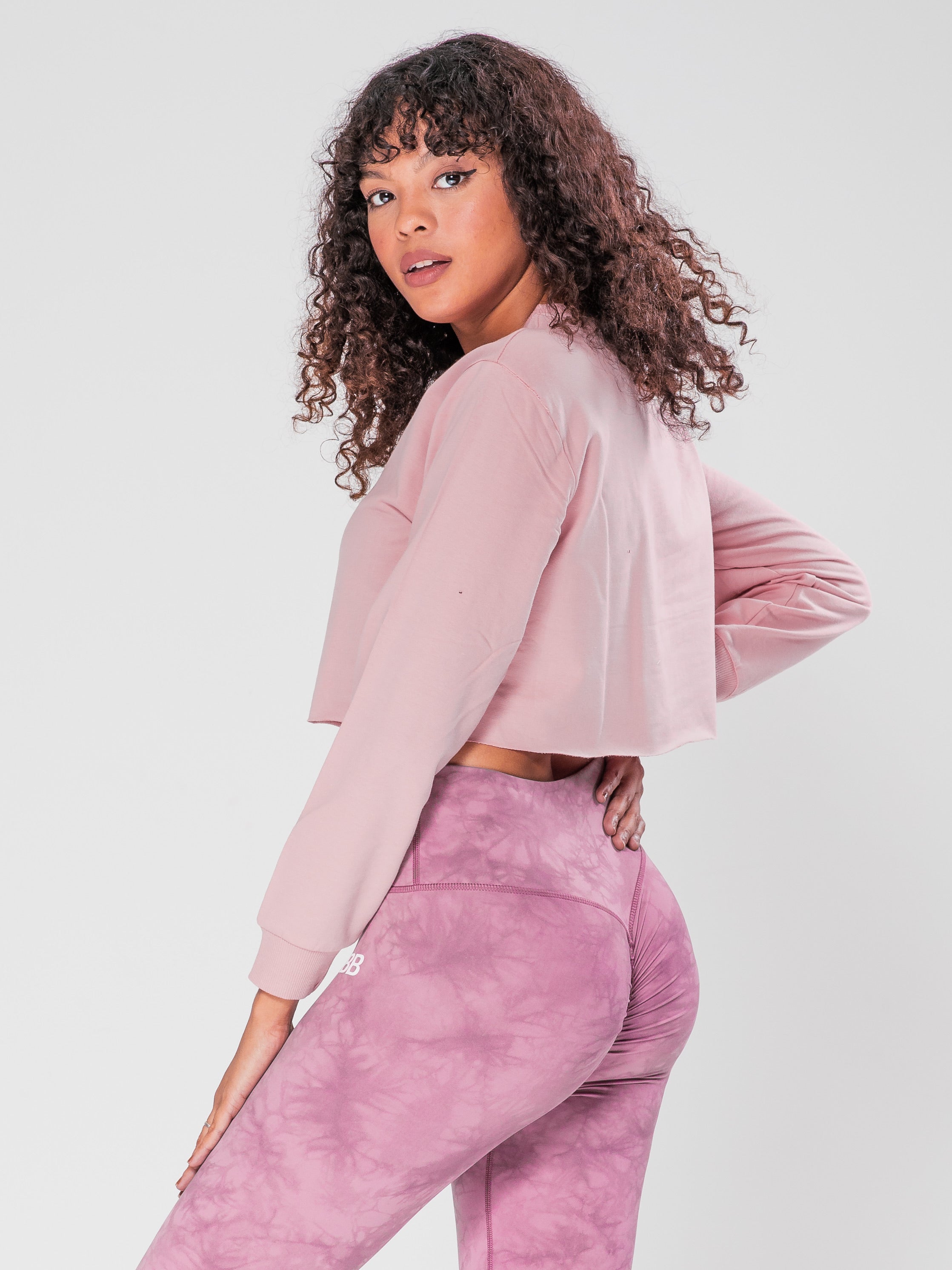 BB Vibin' Crop Sweater - Front Logo