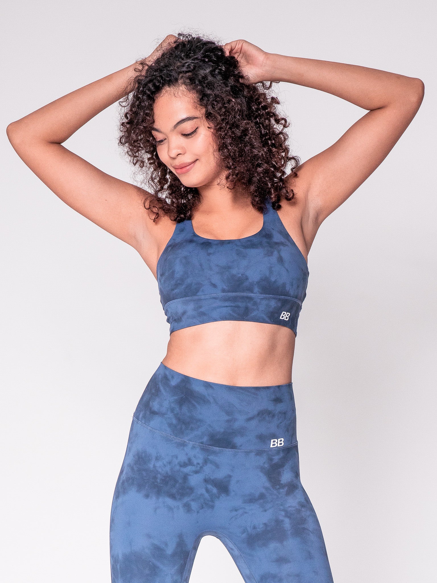 Tie Dyed Party II Sports Bra - Midnight