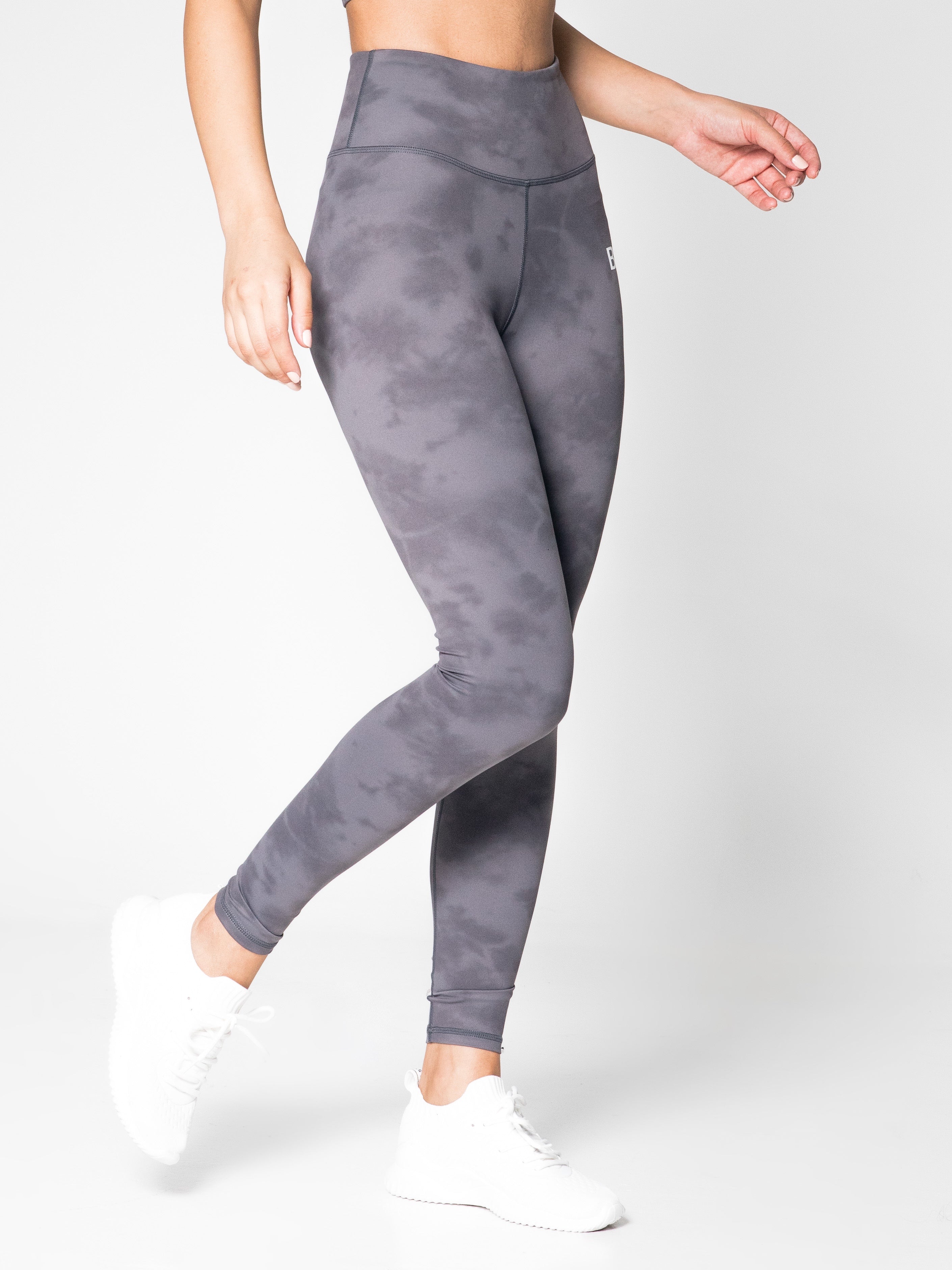 Tie Dyed Party Tights - Charcoal