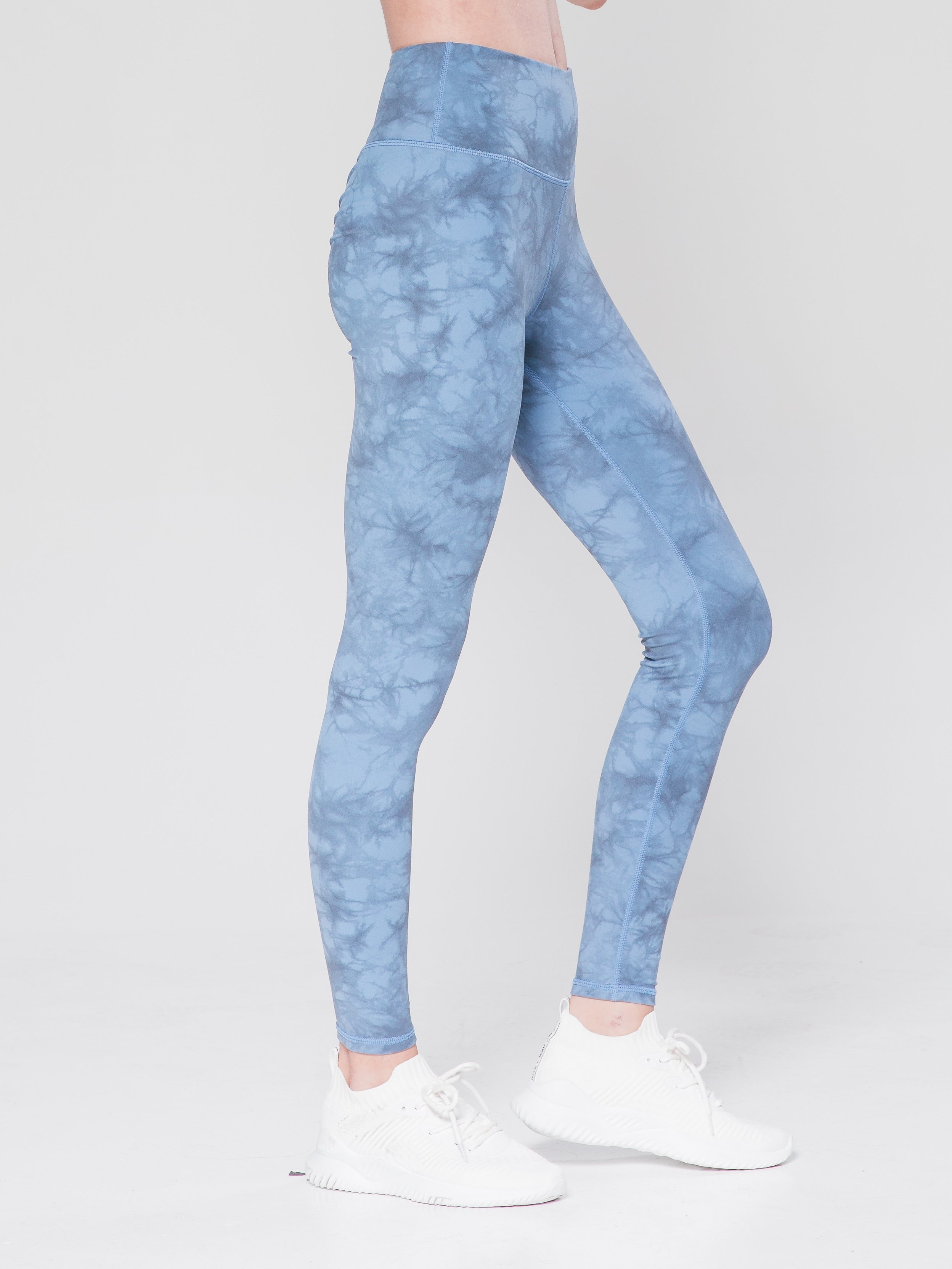 Tie Dyed Party Tights - Indigo