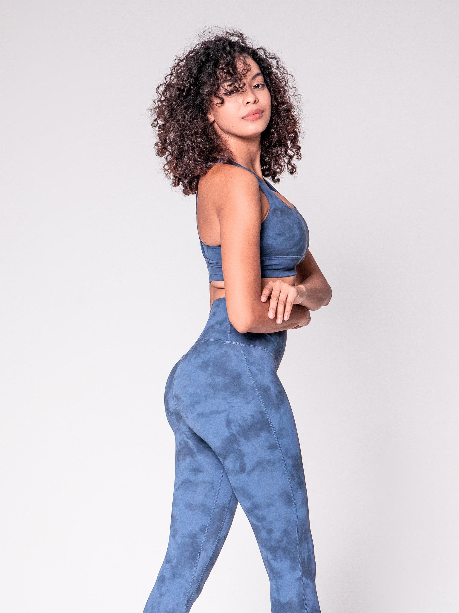 Tie Dyed Party II Sports Bra - Midnight