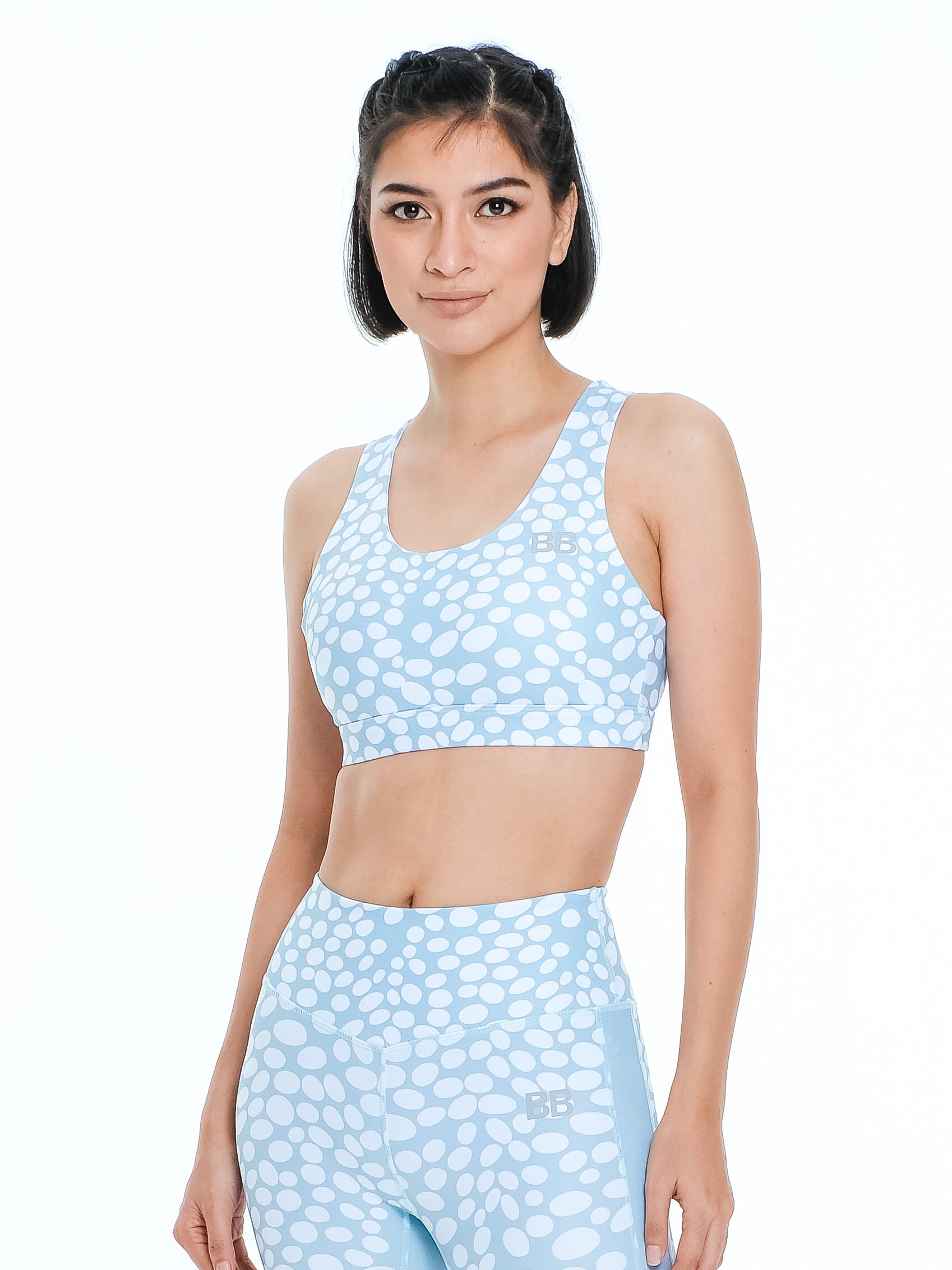 Cobble Sports Bra - Azure